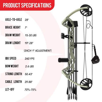 (image for) Sanlida Dragon X6 Youth-Compoundbow Package (28")