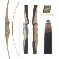 (image for) White Feather Osprey Black Longbow (68")