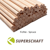 (image for) Superschaft Wooden Shaft Spruce 32"
