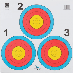 Target Face WA/FITA Vegas 3-Spot 40cm (Universal) (image for) Target Face WA/FITA Vegas 3-Spot 40cm (Universal)