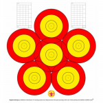(image for) Danage 6-Spot Training Target Face with Scoreboard