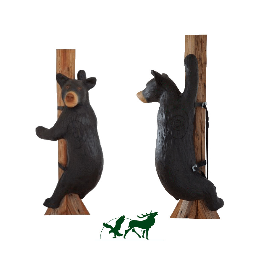 (image for) Leitold 3D-Target Small Climbing Black Bear with lashing straps