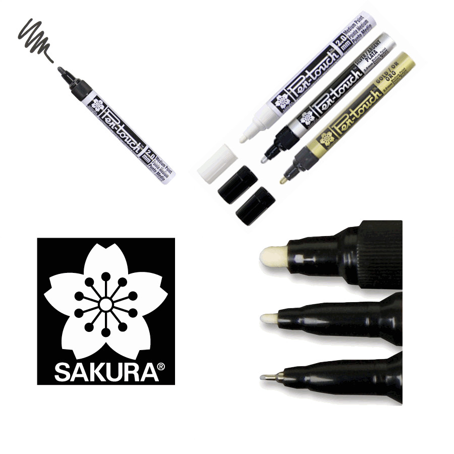 (image for) Sakura Pen-Touch Liquid Paint Marker Extra Fine 0,7mm