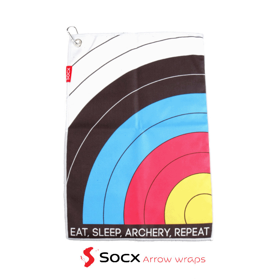 (image for) Socx Towel Micro Fibre "Eat Sleep Archery Repeat" Target