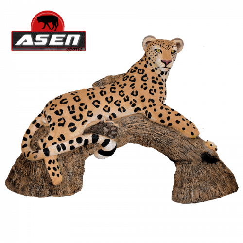 Wildcrete 3D Leopard on a Tree Log