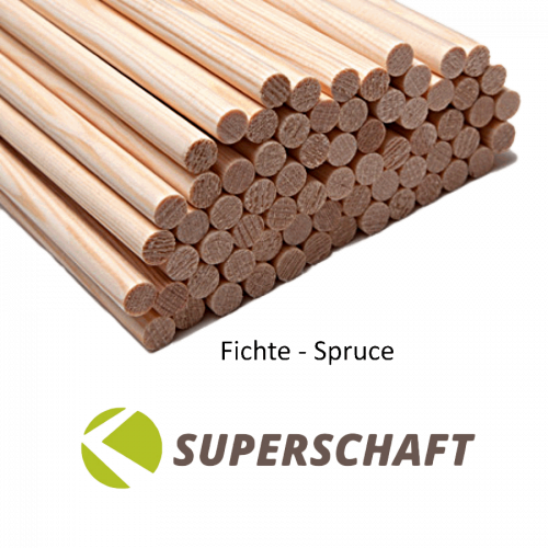 Superschaft Holzschaft Fichte 32"