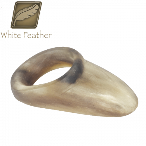 White Feather Daumenring