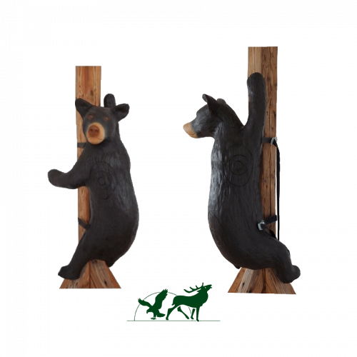 Leitold 3D-Target Small Climbing Black Bear with lashing straps